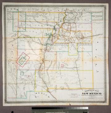 Morley's map of New Mexico : compiled from the latest government surveys and other reliable sourees [sic]