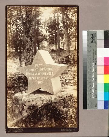 Monument honoring the 147th Pennsylvania Infantry