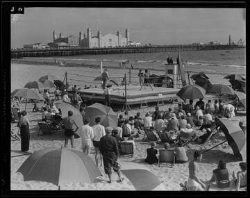 Boxers in boxing ring, Santa Monica Athletic Club