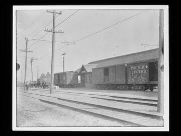 Pacific Electric Railway freight cars, El Monte depot