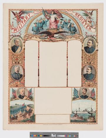 Military register. : Spanish American War 1898