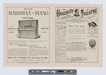 Haverly's Theatre ... week commencing Monday evening, February 16, 1885