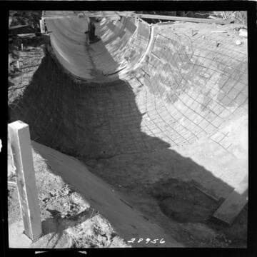 Kaweah #2, Flume 9 - Outlet transition before guniting