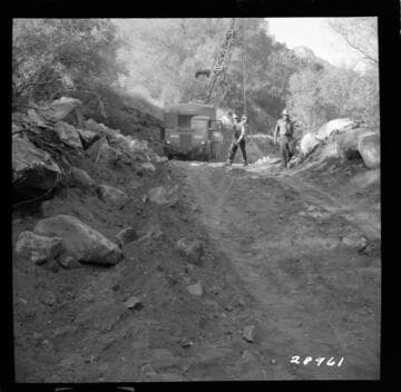 Kaweah #2 - Flume 1 - Excavating for siphon