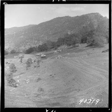 Big Creek Powerhouse #3 - Progress picture showing excavating for house sites 20