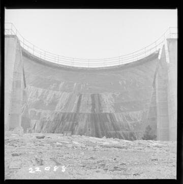 Big Creek, Florence Lake Dam - View of Intrados Arch #40