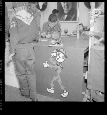 Boy Scouting Jamboree with booths focused on usage of electricity