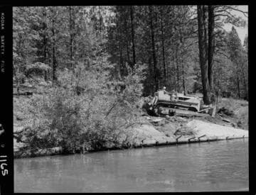 Big Creek - Mammoth Pool - Clearing for Chiquito Creek Bridge