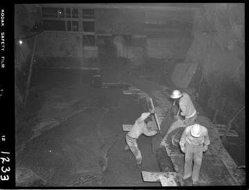 Big Creek - Mammoth Pool - First concrete placement - Diversion Tunnel Plug