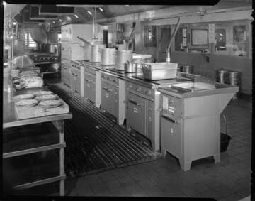 Large commercial kitchen
