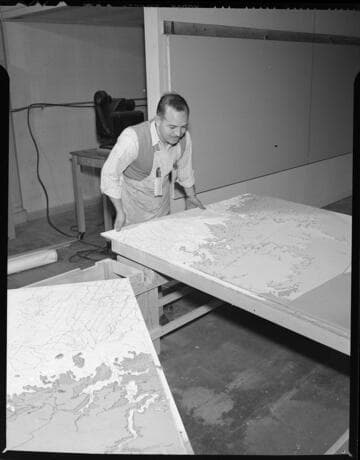 Man working with 3D art