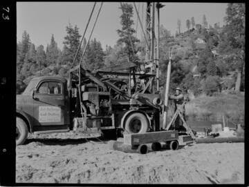 Big Creek - Mammoth Pool - Deep well drilling in damsite
