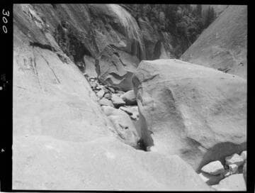 Big Creek - Mammoth Pool - Large boulders in downstream toe of river bottom