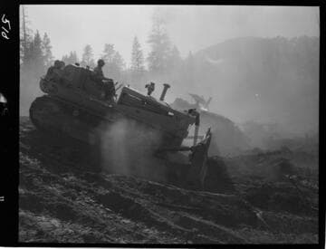 Big Creek - Mammoth Pool - Clearing in Borrow Area No. 2