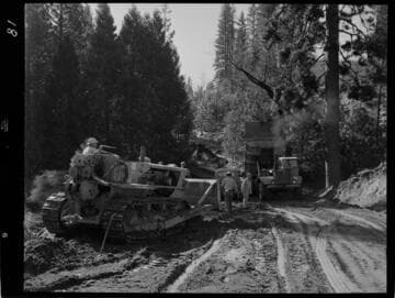 Big Creek - Mammoth Pool - Dam access road construction