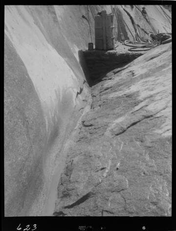 Big Creek - Mammoth Pool - Slush grouting in bottom of cutoff trench