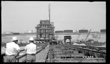 El Segundo Steam Station - From cooling water construction trestle