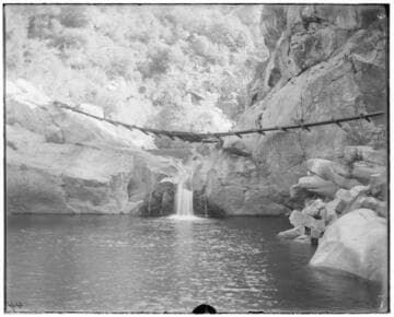 View of the dam of Kaweah #1 Hydro Plant