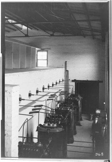 The transformer room at the Lindsay Substation