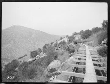 The completed flume of the Tule Plant