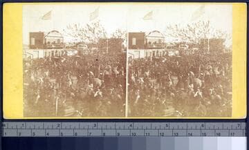 Funeral passing up Broad St
