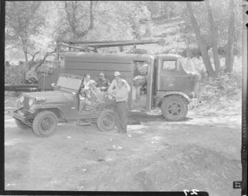San Bernardino wildfire in 1956