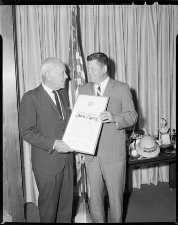 Award from Warren Dorn & L. A. Co. Board of Supervisors to SCE