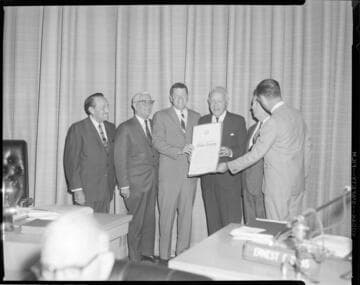 Award from Warren Dorn & L. A. Co. Board of Supervisors to SCE