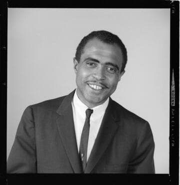 Portraits and shots of same two men with photo lighting equipment