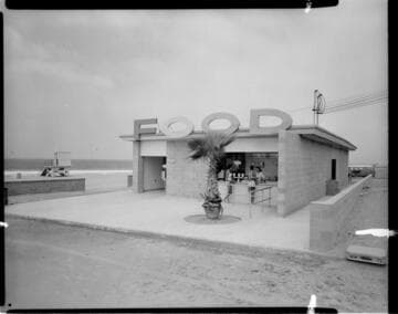 Food stand at public beach