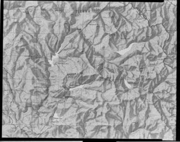 Relief map of Big Creek area