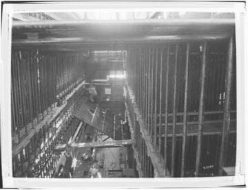 Etiwanda Steam Station - Progress of erection