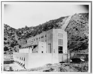 Handsomely proportioned Big Creek #3 Hydro Plant justified its nickname as the "Electrical Giant of the West", bestowed upon its opening in 1923