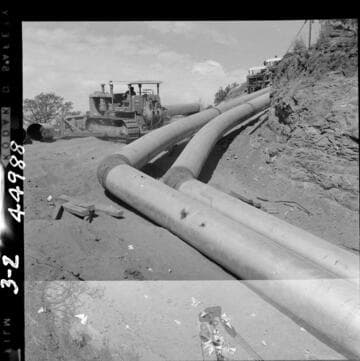 3-2 Tule Siphon - 45 degree manufactured bends on outlet slope near outlet