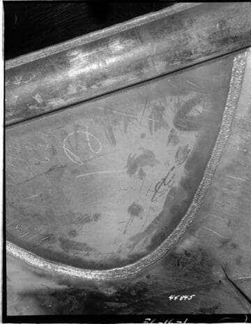 Portal Powerhouse - Close-up of new 3/4" plate, nose splitter piece & portion of split pipe column