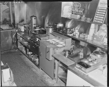 Commercial kitchen without chef