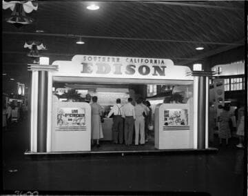 Edison Booth at a fair
