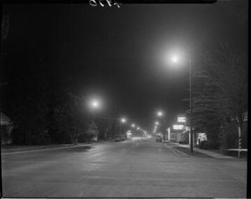Street Lighting at night