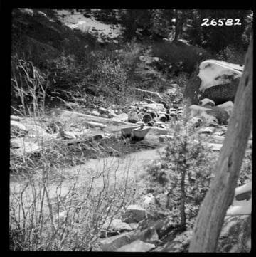 Big Creek, Huntington Lake Dams - Big Creek below Huntington Lake