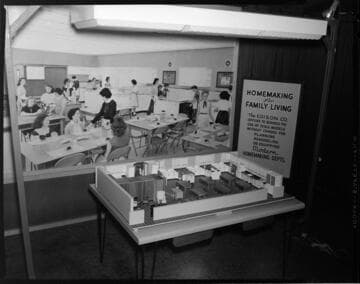 Homemaking for Family Living exhibit