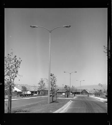 Street lighting in a residential community