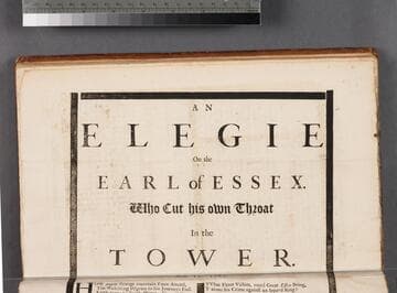 An elegie on the Earl of Essex. Who cut his own throat in the Tower. July 13. 1683