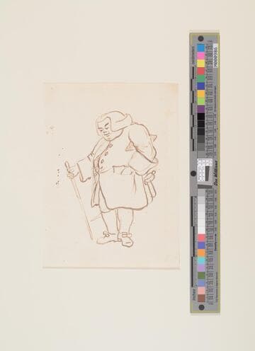 Caricature of a Standing Man