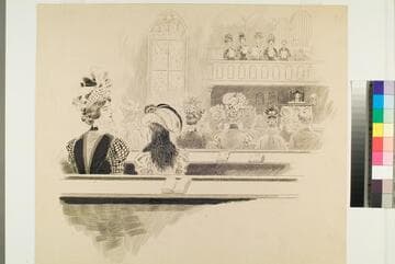 Mother and Daughter in Church