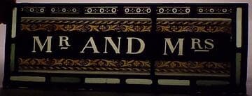 Mr. and Mrs. Panel from the David Healey Memorial Window from the Unitarian Chapel, Heywood, Lancashire
