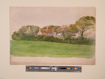 Farmhouse Beyond a Field