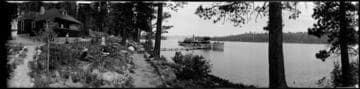 Emerald Lake with steamer, Lake Tahoe. 1910