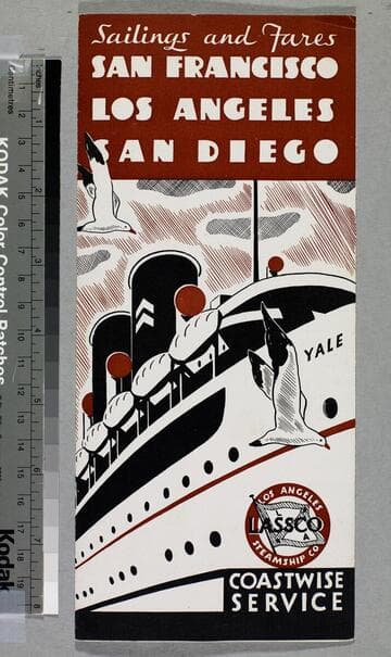 Sailings and fares : San Francisco Los Angeles San Diego