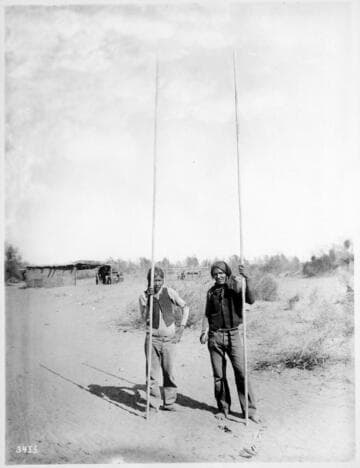 Yuma Indians ready to play Pole & Hoop game