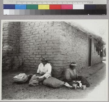 Warner’s Ranch Indian women making baskets